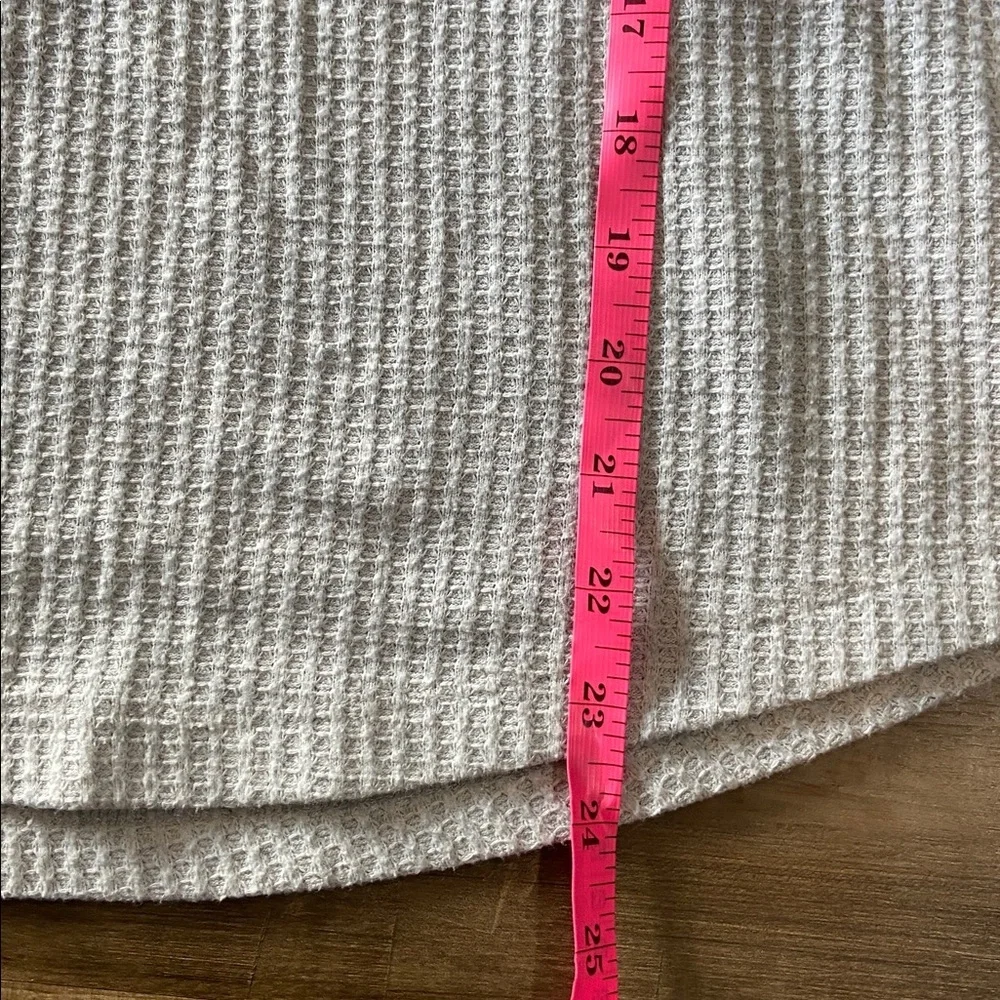 LOFT Ribbed Gray Turtleneck Top